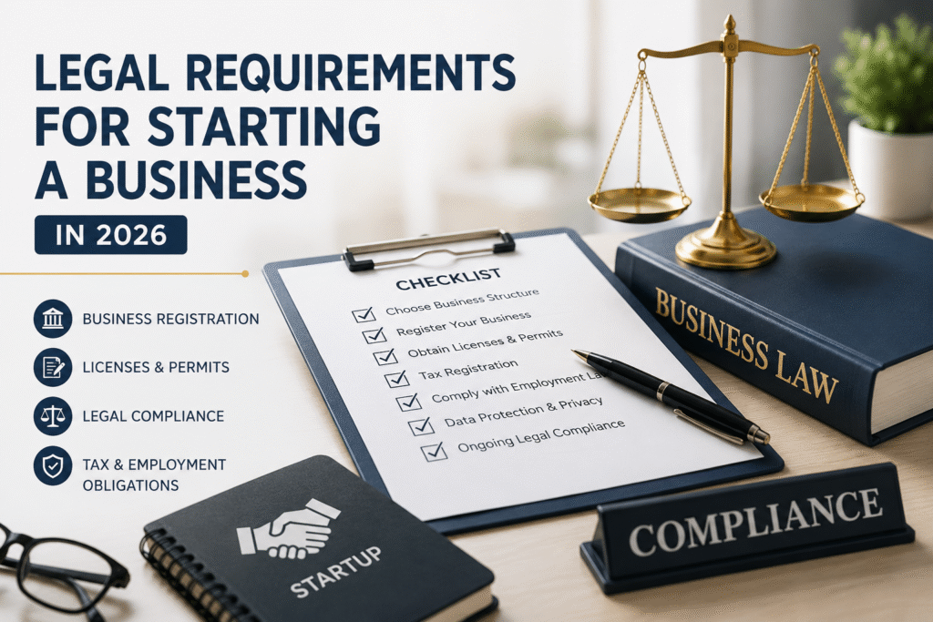 Legal Requirements for Starting a Business in 2026 business compliance checklist.