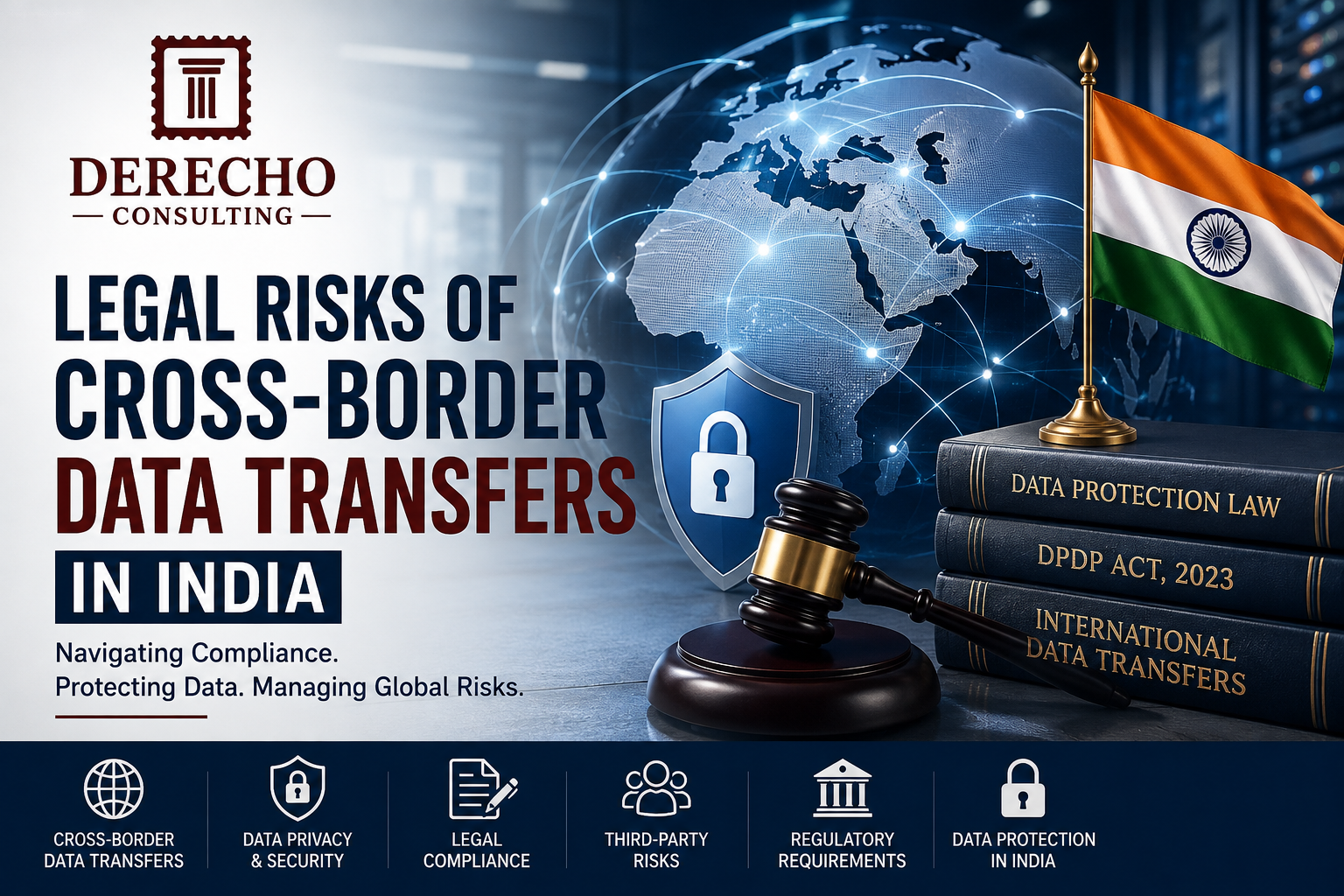 Legal risks of cross-border data transfers in India, focusing on data privacy, compliance, and security.