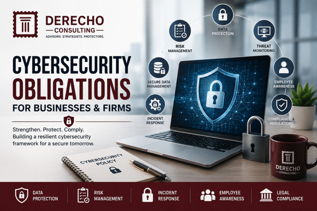 Cybersecurity compliance obligations for businesses and firms