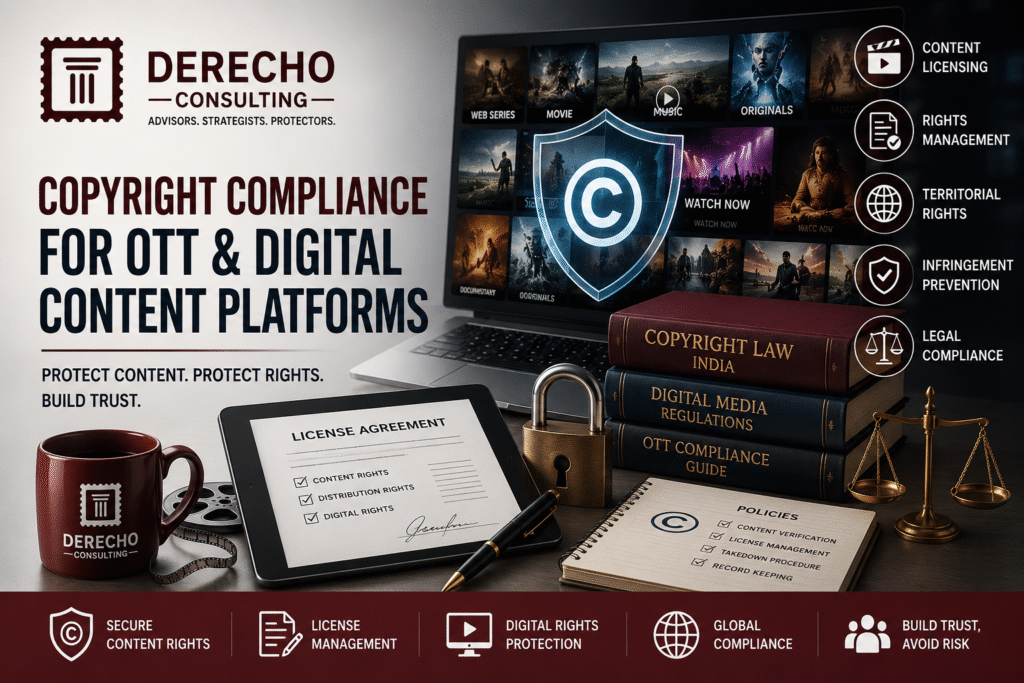Copyright compliance for OTT and digital content platforms