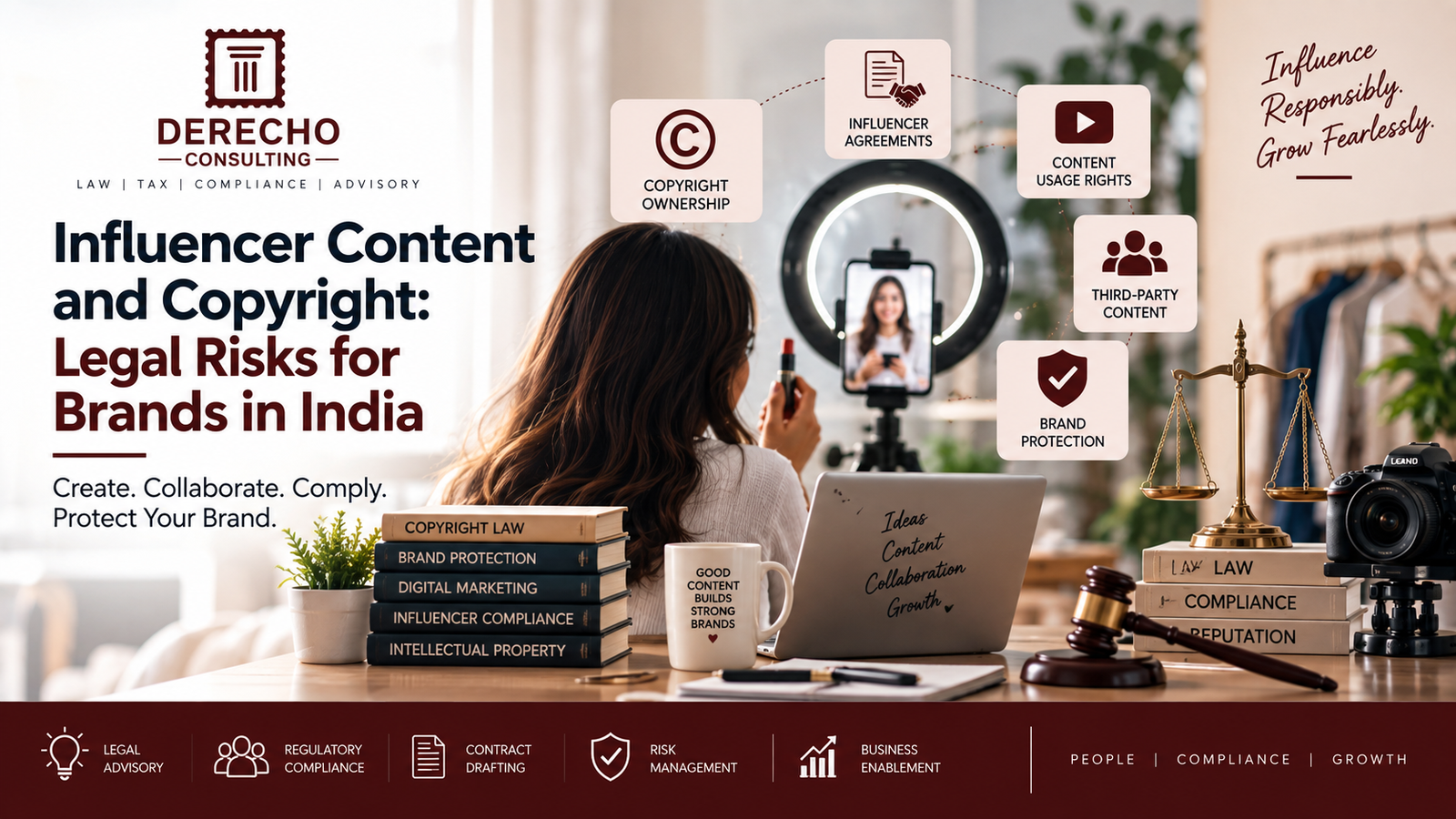 Influencer Content Copyright in India and legal risks for brands